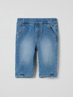 Dra på byxa denim baby