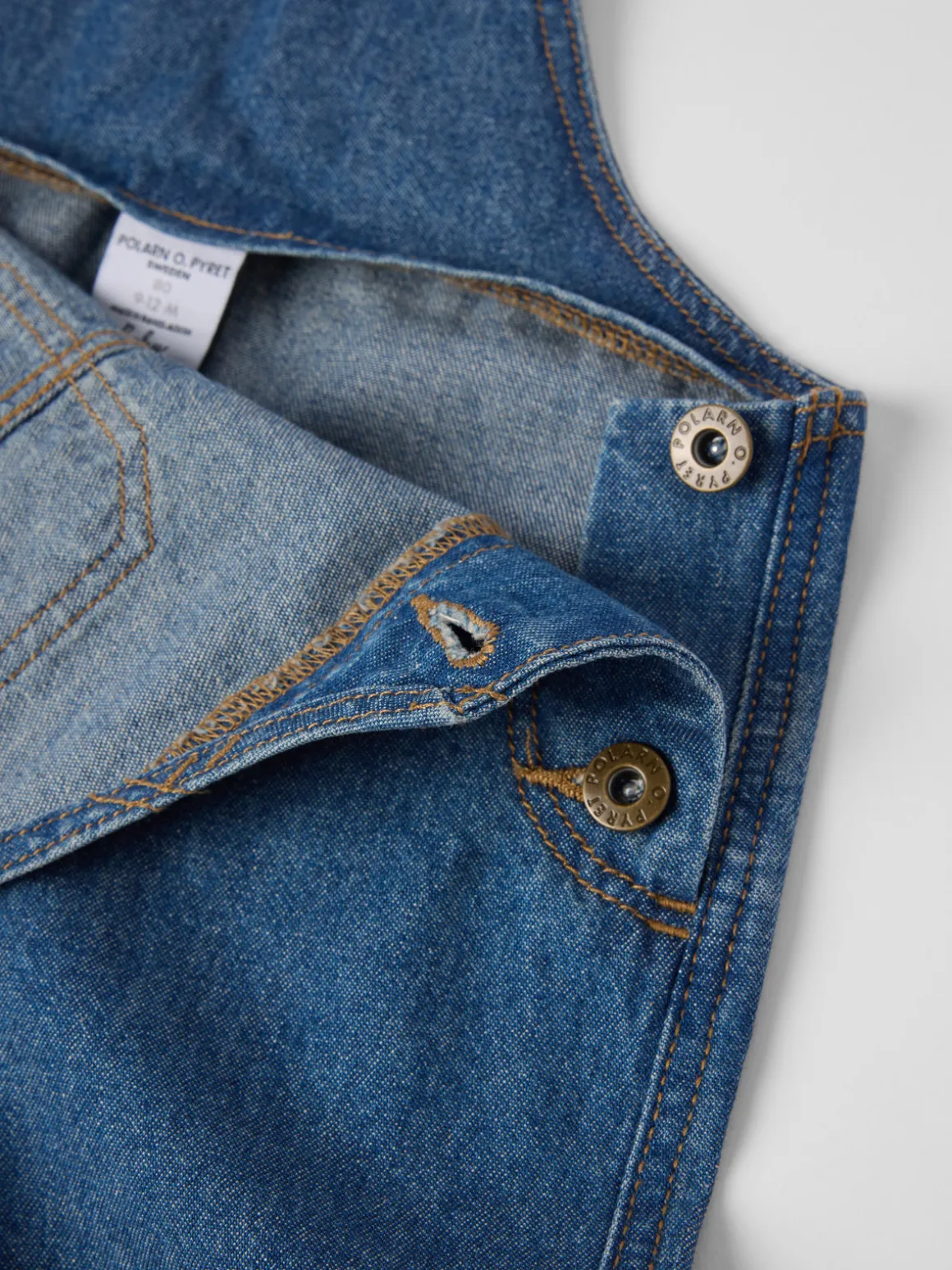 Hängselbyxa denim