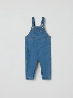 Hängselbyxa denim baby