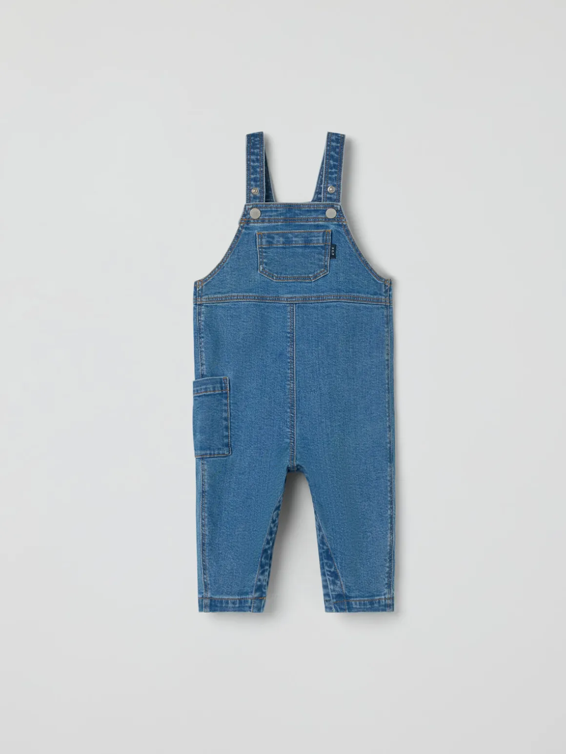 Hängselbyxa denim baby