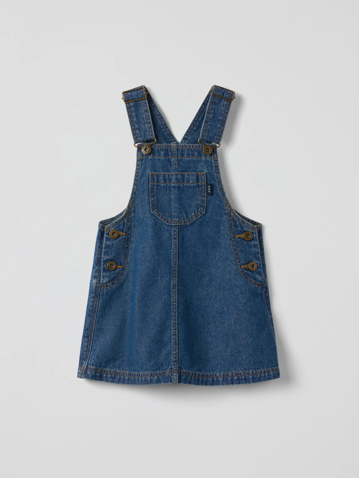 Hängselklänning denim