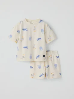 Kortärmad pyjamas fiskar