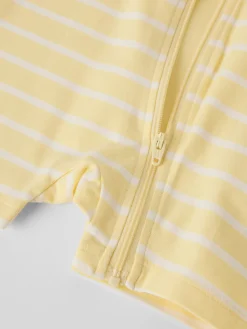 Kortärmad pyjamasoverall randig