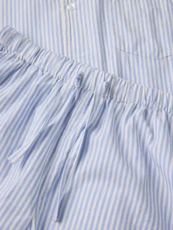 Kortärmad pyjamas randig vuxen
