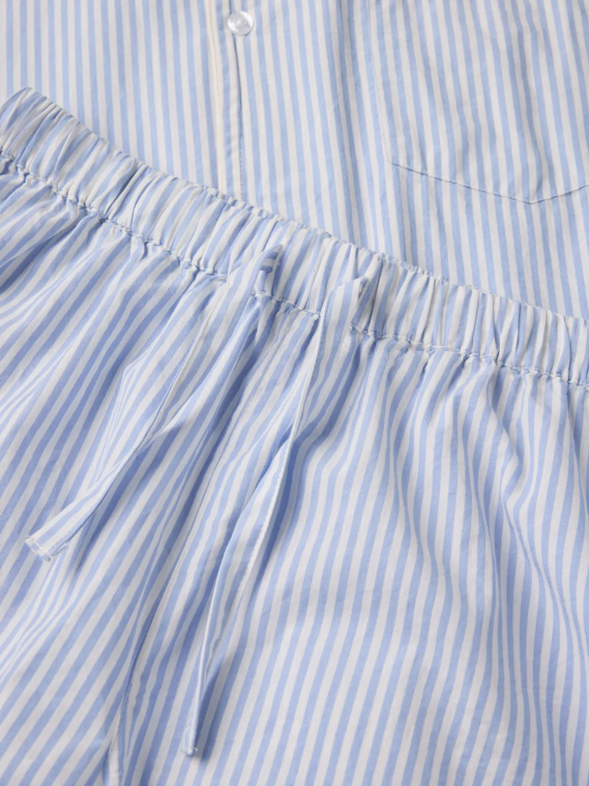 Kortärmad pyjamas randig vuxen