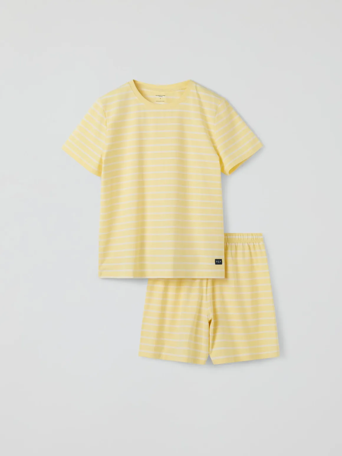 Kortärmad pyjamas randig vuxen