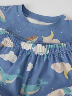 Kortärmad pyjamas valar