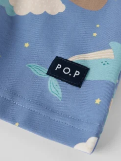 Kortärmad pyjamas valar