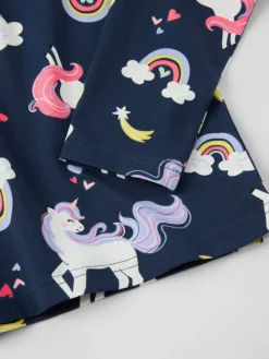 Långärmad t-shirt enhörningar