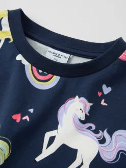 Långärmad t-shirt enhörningar