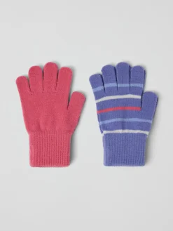 2-pack stickade fingervantar