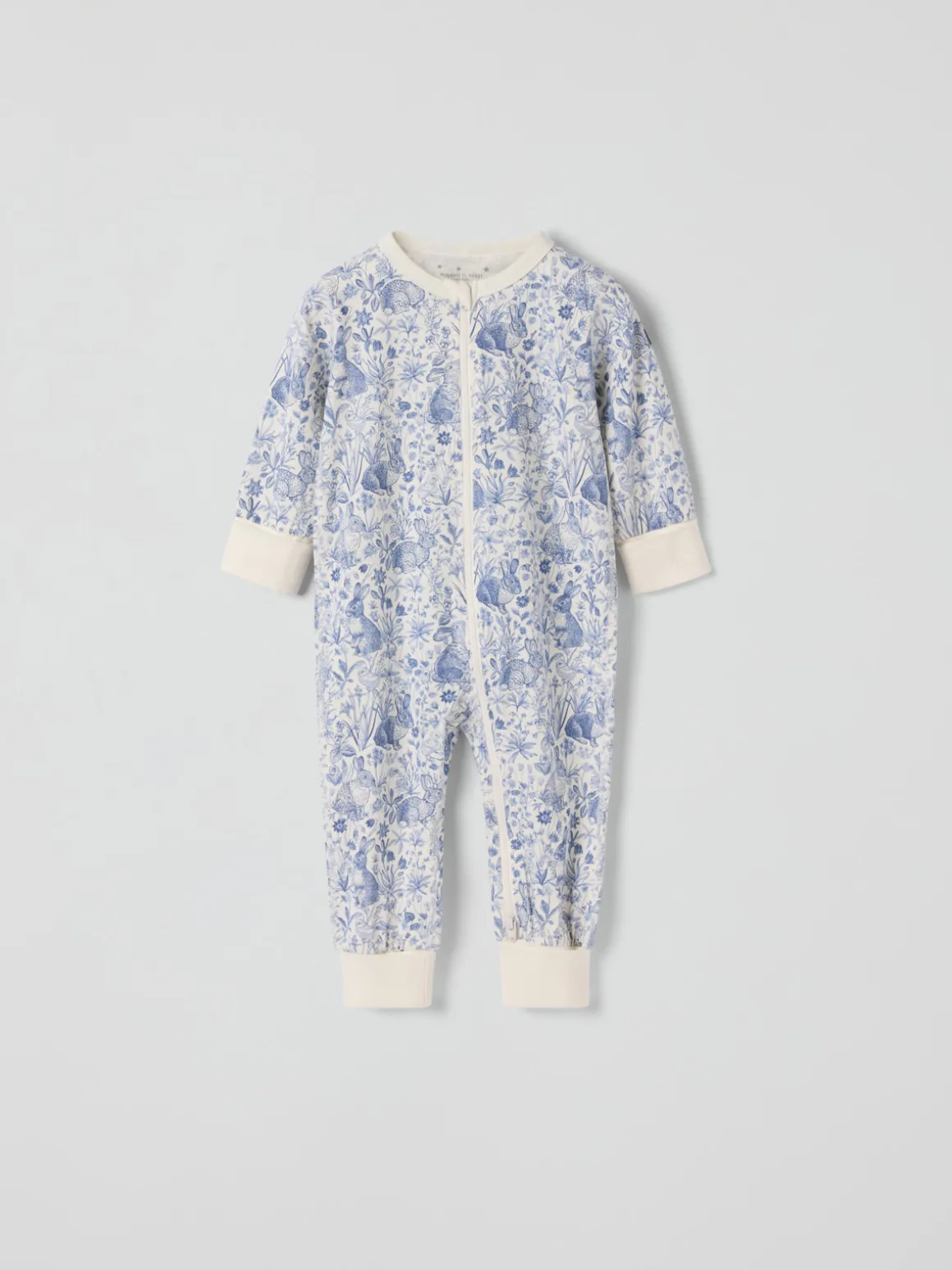 Pyjamasoverall blommig