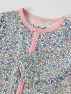 Pyjamasoverall blommig