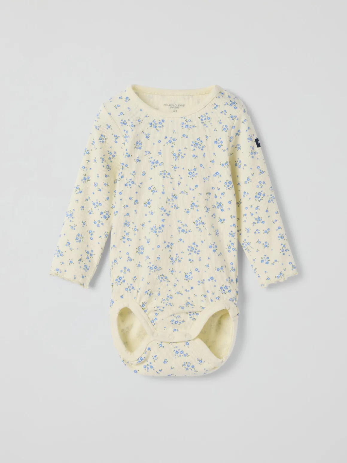 Ribbad body blommig