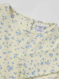 Snurrklänning blommig