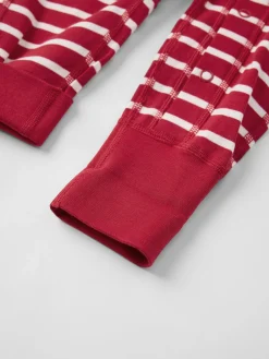 Trikåoverall randig