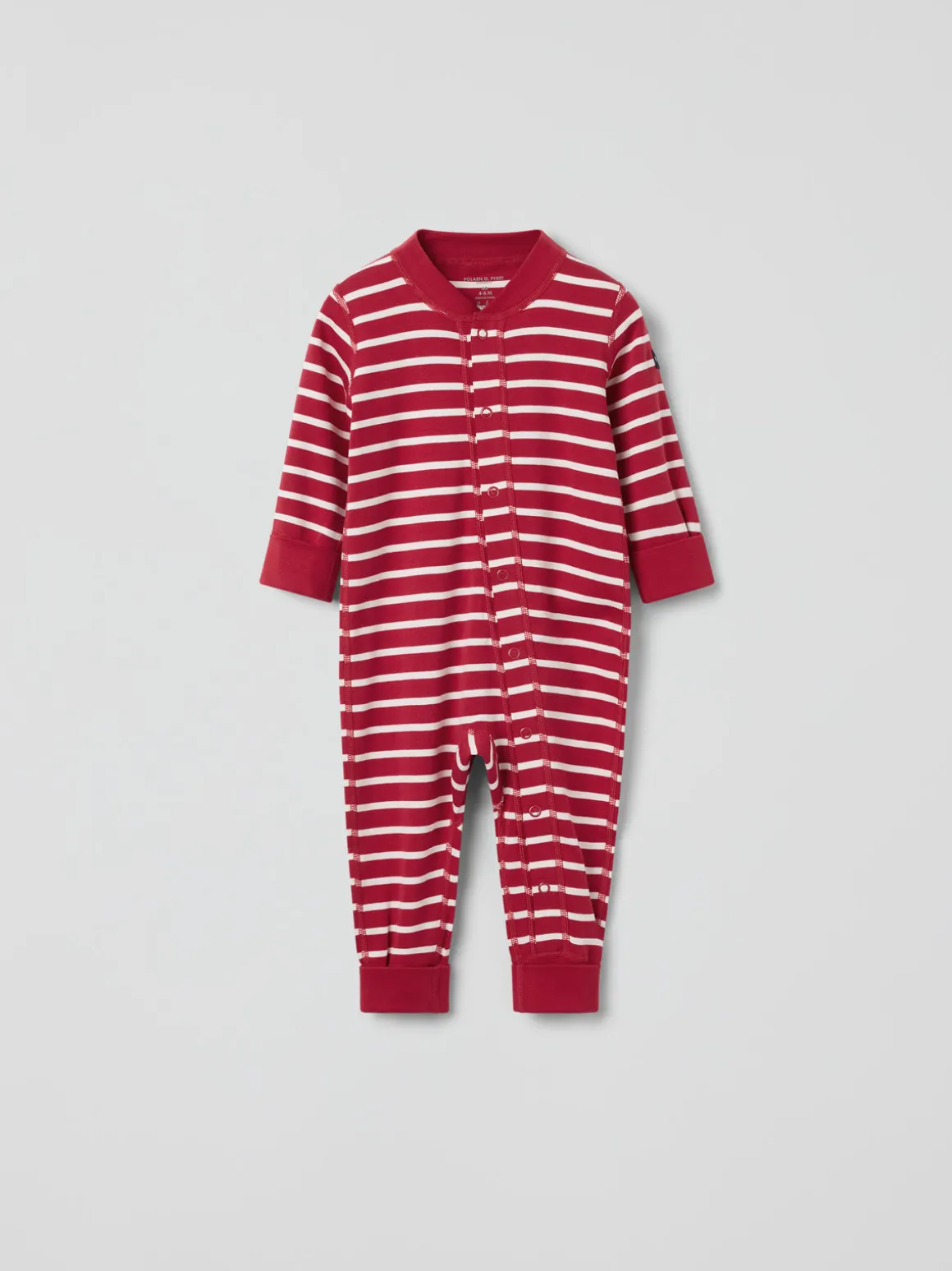 Trikåoverall randig